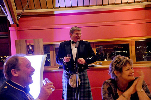 David Urquart speaking about the Gordon & MacPhail Private Collection © Colin Hampden-White