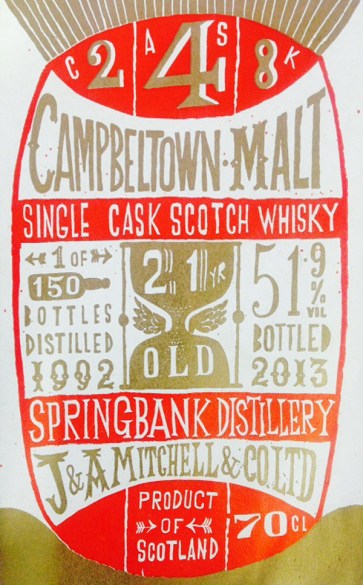 Springbank 21 yr old single cask